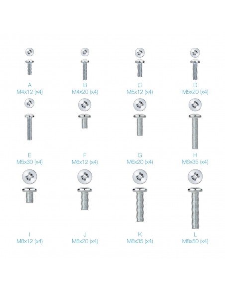 KIT TORNILLOS MONTAJE PANTALLAS TOOQ SSK4820