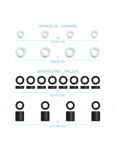 KIT TORNILLOS MONTAJE PANTALLAS TOOQ SSK4820