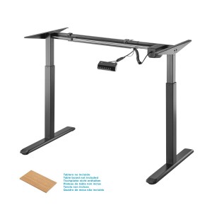 MESA REGULABLE AISENS SIN TABLERO PANEL CONTROL 80KG NEGRO