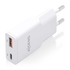 CARGADOR AISENS GAN ULTRA DELGADO 30W USB-C PD3.0 QC4.0 USB-A QC3.0 2