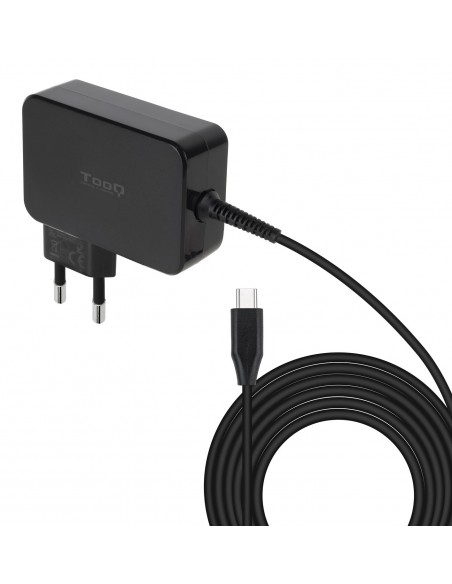 CARGADOR TOOQ PORTATIL GAN USB-C PD 100W NEGRO