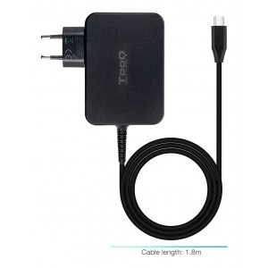 CARGADOR TOOQ PORTATIL GAN USB-C PD 100W NEGRO 2