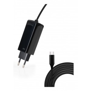 CARGADOR TOOQ PORTATIL GAN USB-C PD 100W CUBICO NEGRO