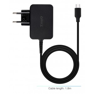 CARGADOR TOOQ PORTATIL GAN USB-C PD 45W NEGRO 2
