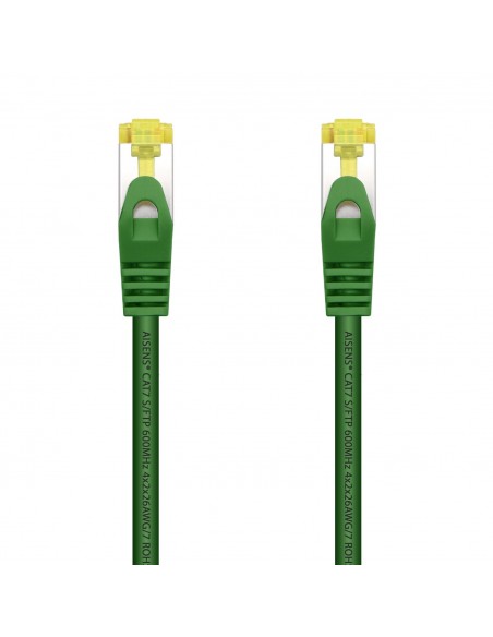CABLE RED AISENS LATIGUILLO RJ45 LSZH CAT.7 SFTP PIMF 0.5M VERDE