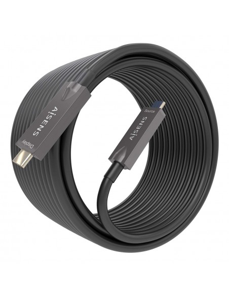 CABLE USB3.1 AISENS GEN2 10GBPS AOC 4K 3A 60W E-MARK USB-C M M 15M