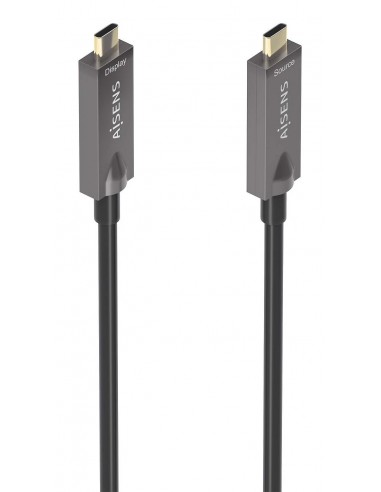 CABLE USB3.1 AISENS GEN2 10GBPS AOC 4K 3A 60W E-MARK USB-C M M 7.5M