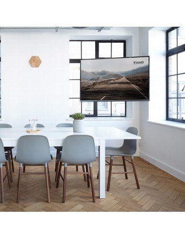 SOPORTE PARED PANTALLAS 32-70" GIRA INCLI NEGRO