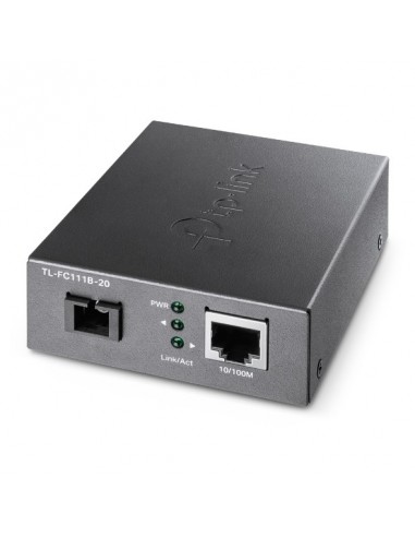 CONVERSOR MEDIOS TP LINK TL-FC111B-20 MONO MODE WDM B SC - RJ45 FAST 20KM