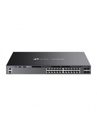 OMADA 24-PORT GIGABIT STACKABLE L3 MANAGED POE+ SWITCH WITH 4 10G SLOTS