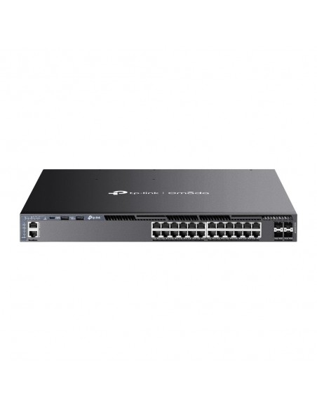 OMADA 24-PORT GIGABIT STACKABLE L3 MANAGED POE+ SWITCH WITH 4 10G SLOTS