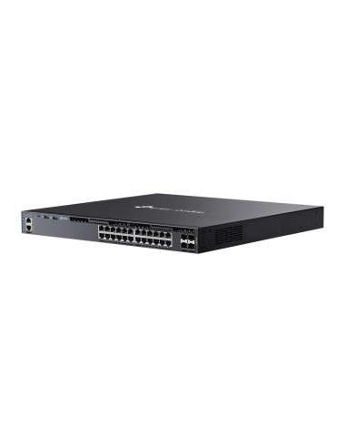 OMADA 24-PORT GIGABIT STACKABLE L3 MANAGED POE+ SWITCH WITH 4 10G SLOTS