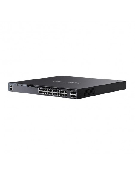 OMADA 24-PORT GIGABIT STACKABLE L3 MANAGED POE+ SWITCH WITH 4 10G SLOTS