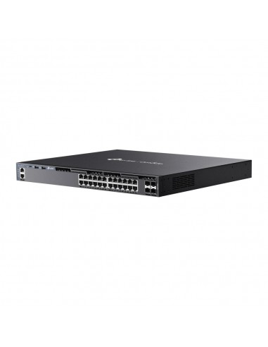 OMADA 24-PORT GIGABIT STACKABLE L3 MANAGED SWITCH WITH 4 10GE SFP+ SLOTS