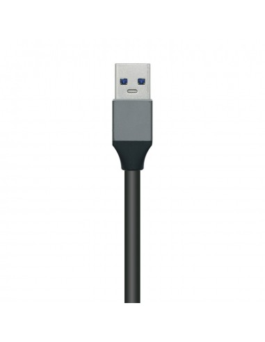HUB AISENS USB 3.0 ALUMINIO TIPO A M-4XTIPO A H GRIS 10CM