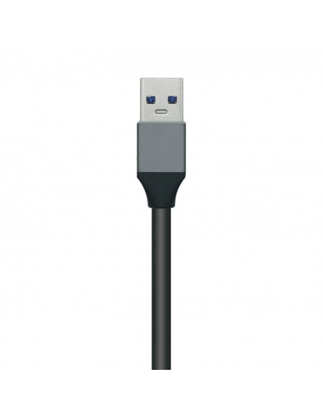 HUB AISENS USB 3.0 ALUMINIO TIPO A M-4XTIPO A H GRIS 10CM