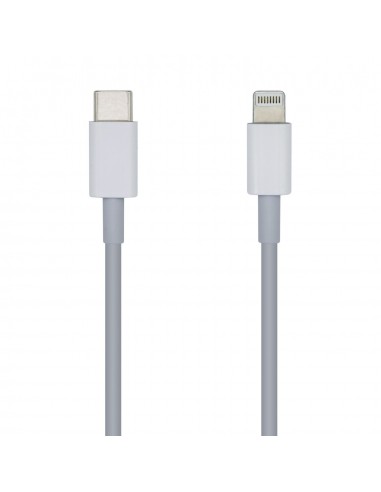 CABLE AISENS USB 2.0 USB-C A LIGHTNING PD 2A LIGHTNING M-USB-C M BLANCO 1.0M