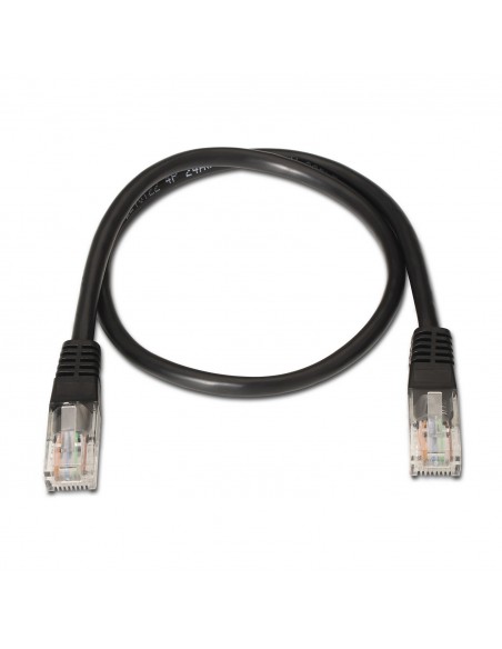 CABLE RED AISENS LATIGUILLO RJ45 CAT.6 UTP AWG24 NEGRO 2.0M