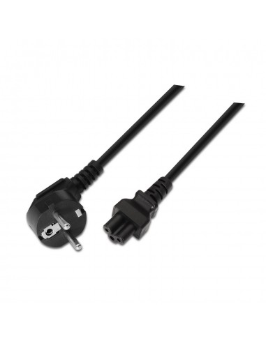 CABLE AISENS ALIMENTACIÓN TRÉBOL CEE7 ACODADO M-C5 H 1.5M