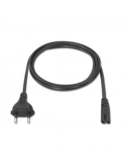 CABLE ALIMENTACION AISENS FORMA 8 CEE7 16 M-C7 H NEGRO 1.5M