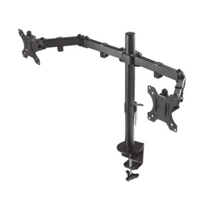 SOPORTE AISENS MESA GIRA. INCLI. 2 MONITOR 8KG 3 PIVOTES 2 BRAZOS 13-32 NEGRO 2