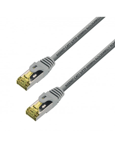 CABLE RED AISENS LATIGUILLO RJ45 LSZH CAT.7 SFTP PIMF 1.0M GRIS