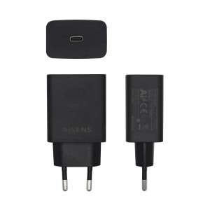 CARGADOR AISENS 20W USB-C PD3.0 RETAIL 1xUSB-C 20W NEGRO 2