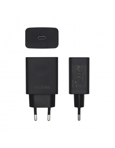 CARGADOR AISENS 20W USB-C PD3.0 RETAIL 1xUSB-C 20W NEGRO