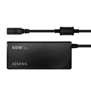 CARGADOR PORTATIL AISENS 65W AUTOMATICO 9 CONECTORES USB-A QC3.0 NEGRO