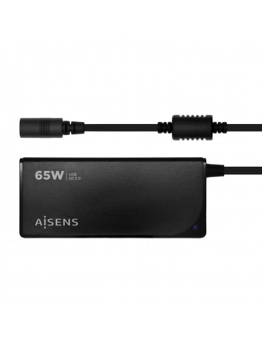CARGADOR PORTATIL AISENS 65W AUTOMATICO 9 CONECTORES USB-A QC3.0 NEGRO