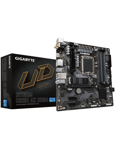 PLACA BASE GIGABYTE B760M DS3H AX 1700 MATX 4XDDR4