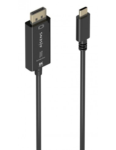 CABLE CONVERSOR AISENS BIDIRECCION USB-C A DISPLAYPORT 8K@60HZ 1.8M