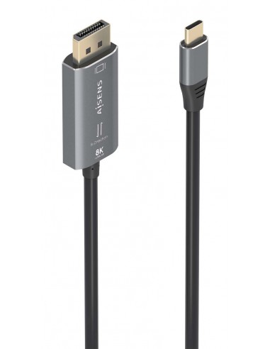 CABLE CONVERSOR AISENS BIDIRECCION USB-C A DISPLAYPORT 8K@60HZ 1.8M