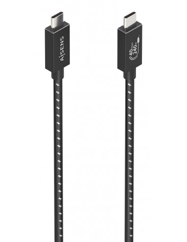 CABLE USB4 AISENS GEN3X2 40G 8K60HZ 5A 48V 240W E-MARK C M-C M 1.0M