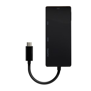 CABLE CONVERSOR AISENS USB-C A DISPLAYPORT DVI HDMI VGA NEGRO 15CM 2