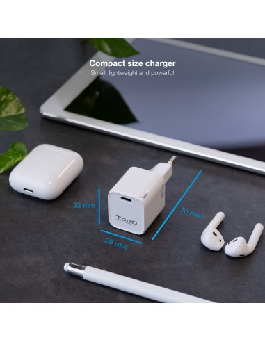 CARGADOR DE PARED TOOQ USB-C PD 20W