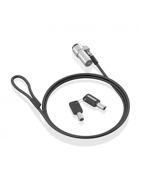 CABLE SEGURIDAD AISENS TIPO NANO CERRADURA LLAVE 1.5M