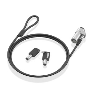 CABLE SEGURIDAD AISENS TIPO NANO CERRADURA LLAVE 1.5M 2