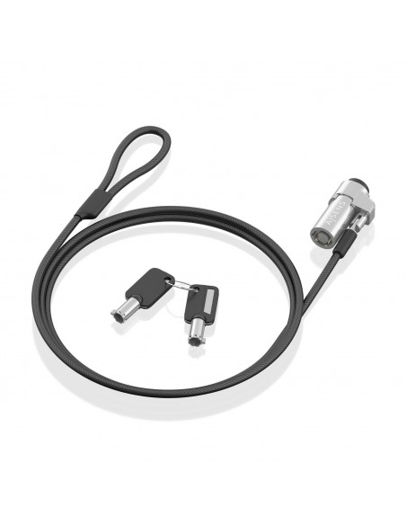 CABLE SEGURIDAD AISENS TIPO NANO CERRADURA LLAVE 1.5M