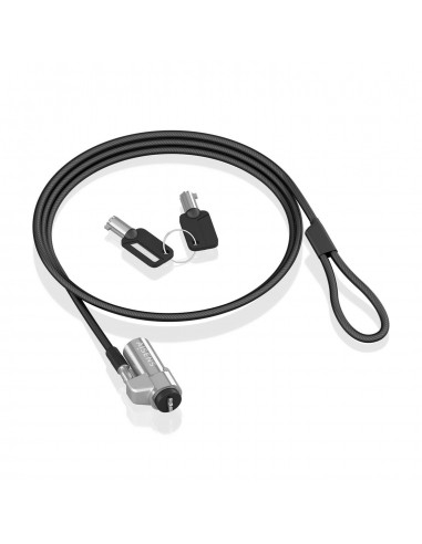 CABLE SEGURIDAD AISENS TIPO NANO CERRADURA LLAVE 1.5M