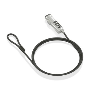 CABLE SEGURIDAD AISENS TIPO NANO CERRADURA COMBINACION 1.5M 2