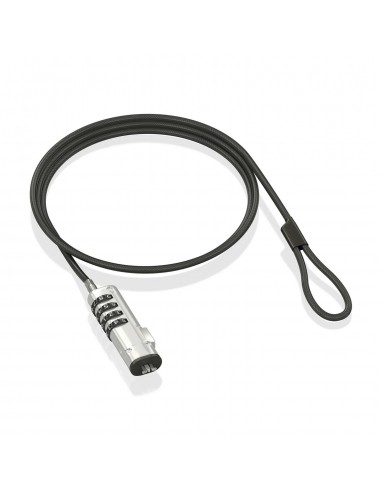 CABLE SEGURIDAD AISENS TIPO NANO CERRADURA COMBINACION 1.5M