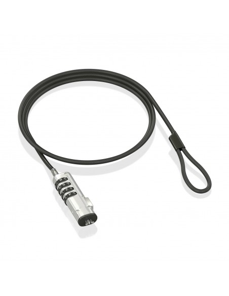 CABLE SEGURIDAD AISENS TIPO NANO CERRADURA COMBINACION 1.5M