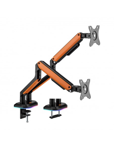 SOPORTE MESA AISENS RGB GAMING CONTRAPESO MONITOR TV 9KG 17-32