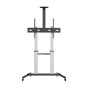 SOPORTE SUELO AISENS RUEDAS BANDEJA DVD CAMARA MONITOR TV 100KG 60-100 2