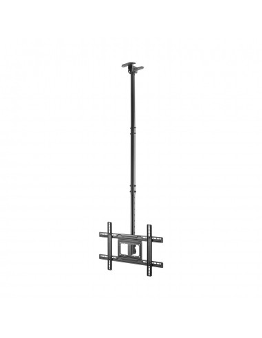 SOPORTE TECHO AISENS GIRATORIO INCLINABLE EXTENSIBLE MONITOR TV 50KG 37-80 NEGRO