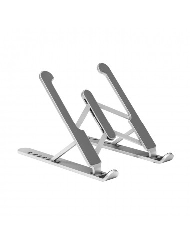 SOPORTE SOBREMESA AISENS AJUSTABLE PARA PORTATIL TABLET PLATA