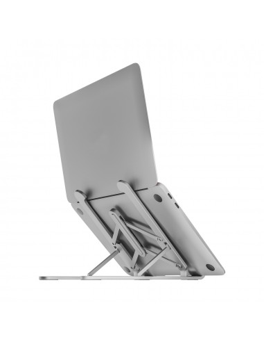 SOPORTE SOBREMESA AISENS AJUSTABLE PARA PORTATIL TABLET PLATA