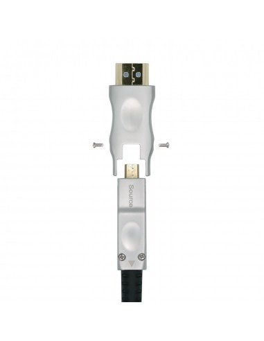 CABLE HDMI AISENS V2.0 OPTICO ACTIVO AOC DESMONTABLE 4K60HZ M M 20M NEGRO