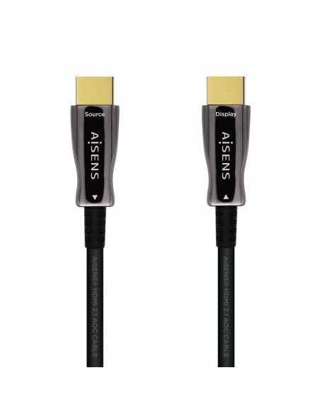 CABLE HDMI AISENS V2.1 OPTICO ACTIVO AOC 8K60HZ M M 100M NEGRO